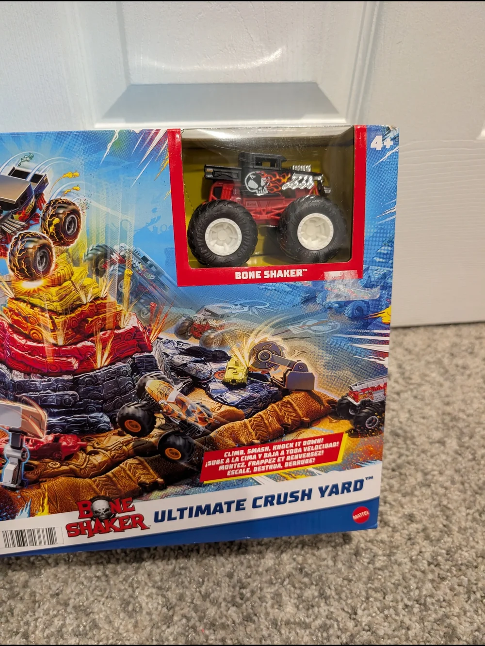 NIB Hot Wheels Monster Trucks Arena Smashers - Bone Shaker Ultimate Crush Yard